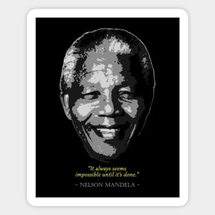 Nelson Mandela Quote Magnet